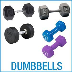 Dumbbells (Hex, Round, Vinyl, Neoprene, Rubber Coat)